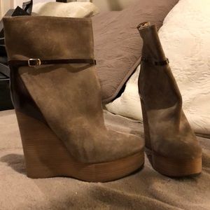 Chloe wedge boots